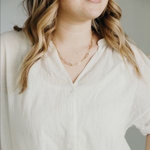 Carly Jean Los Angeles Gold Chain Necklace